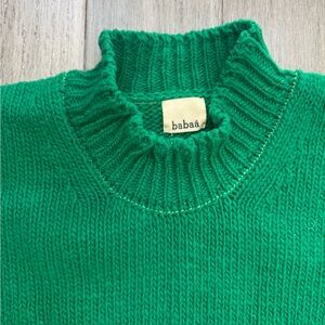 Babaá no11 Green Wool Oversized Sweater